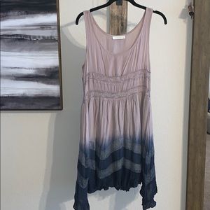 Lilac/ombré blue dress, size small
